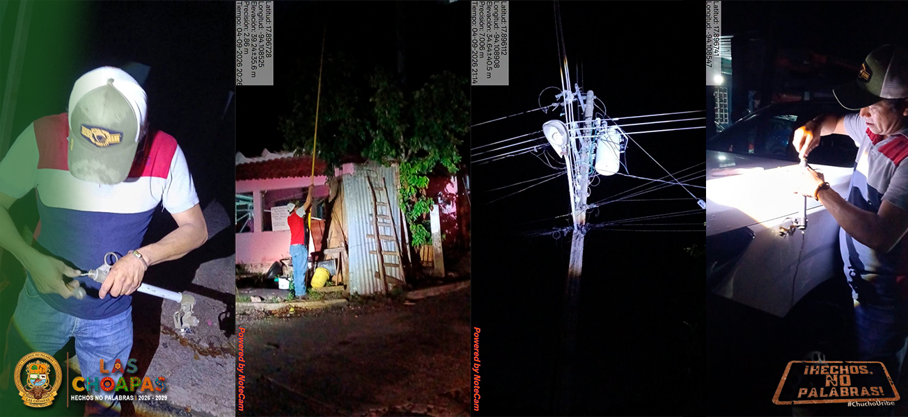 RESTABLECEN ENERGÍA ELÉCTRICA EN LA COLONIA MIGUEL HIDALGO