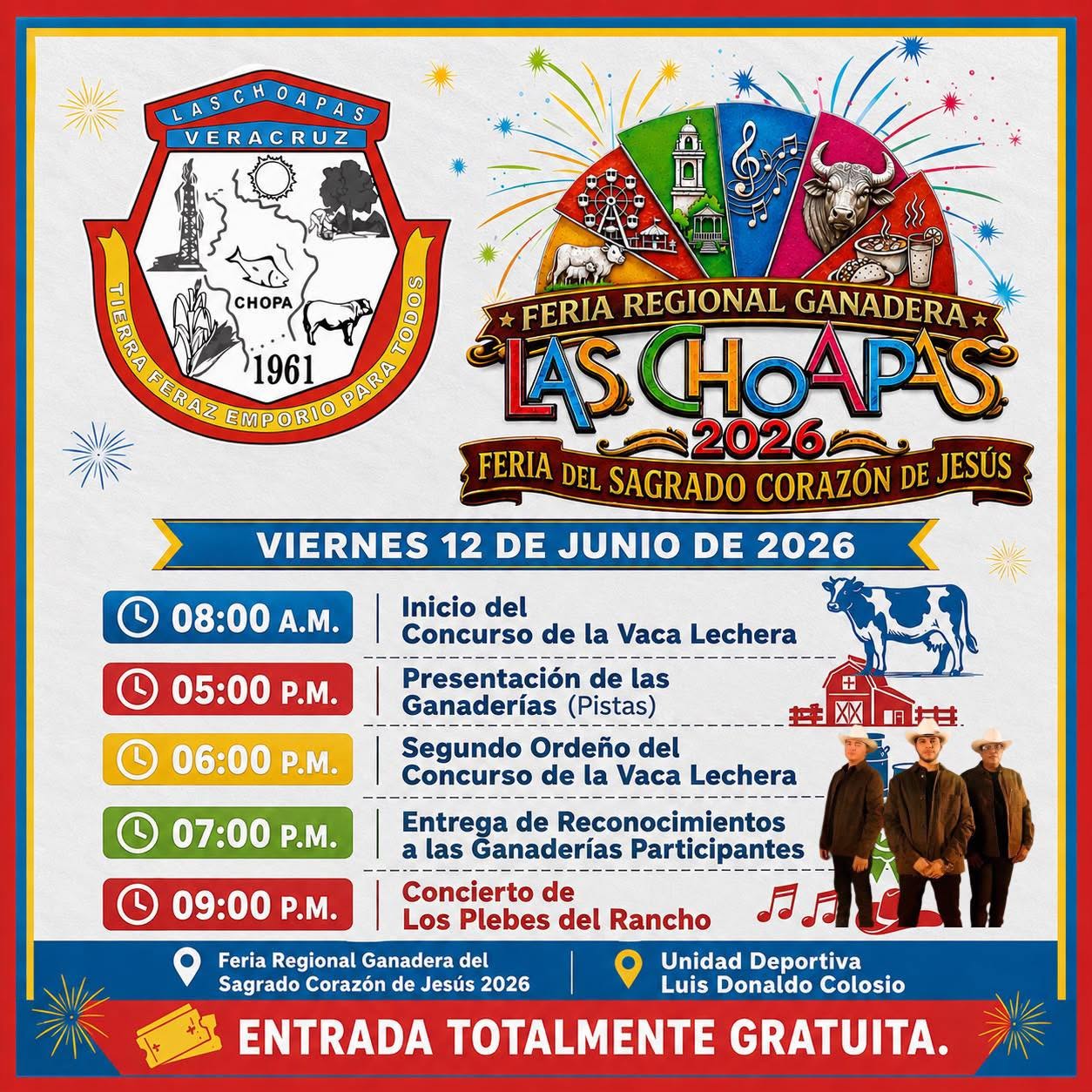 Programa del 12 de Junio - Feria Regional Ganadera