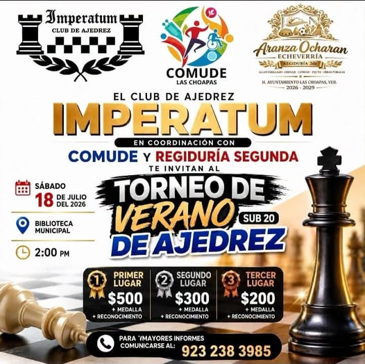 ¡El ajedrez también forma campeones!