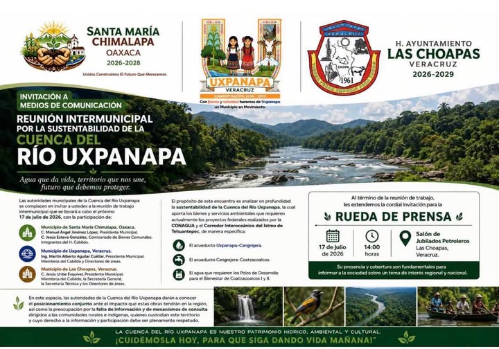Reunión Intermunicipal por la Sustentabilidad de la Cuenca del Río Uxpanapa