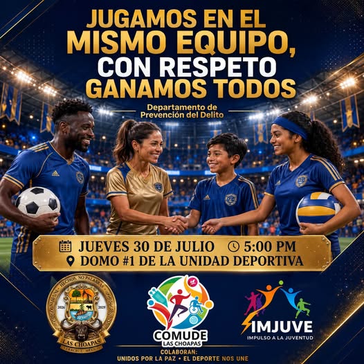 El deporte y el respeto construyen una mejor comunidad