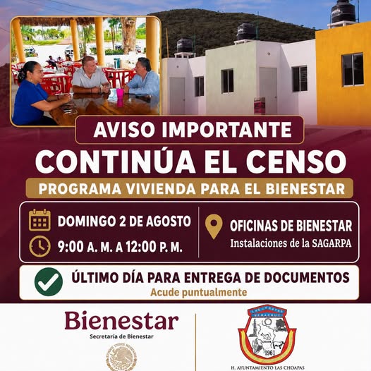 Censo del Programa Vivienda para el Bienestar