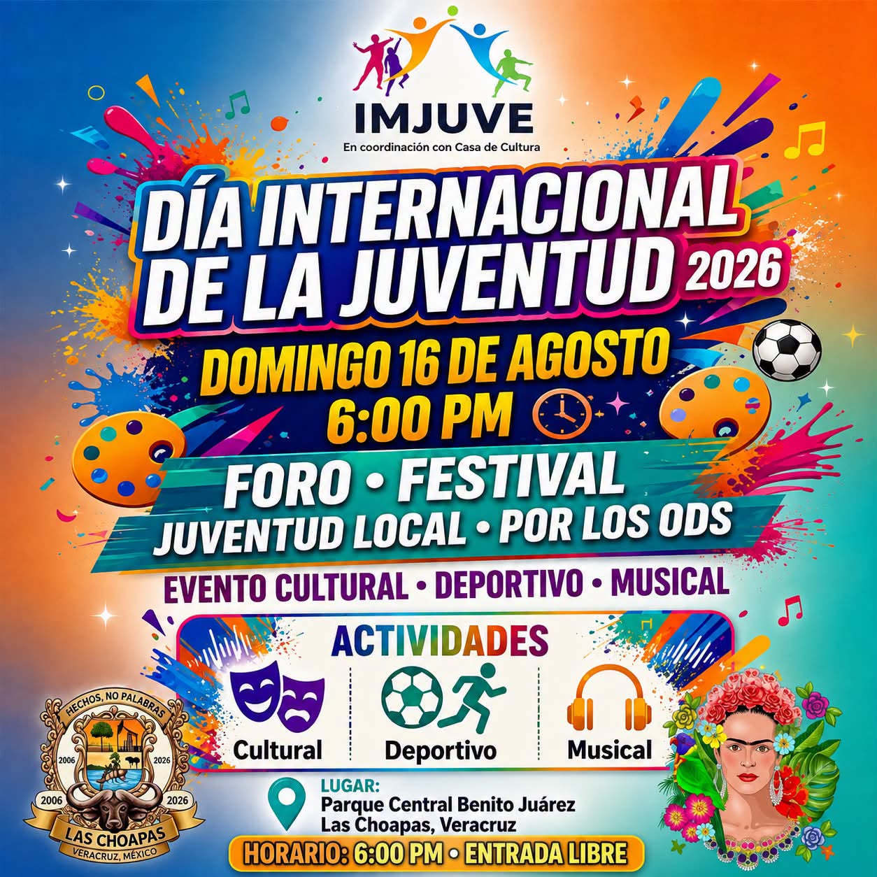 IMJUVE | CELEBREMOS JUNTOS EL DÍA INTERNACIONAL DE LA JUVENTUD 2026