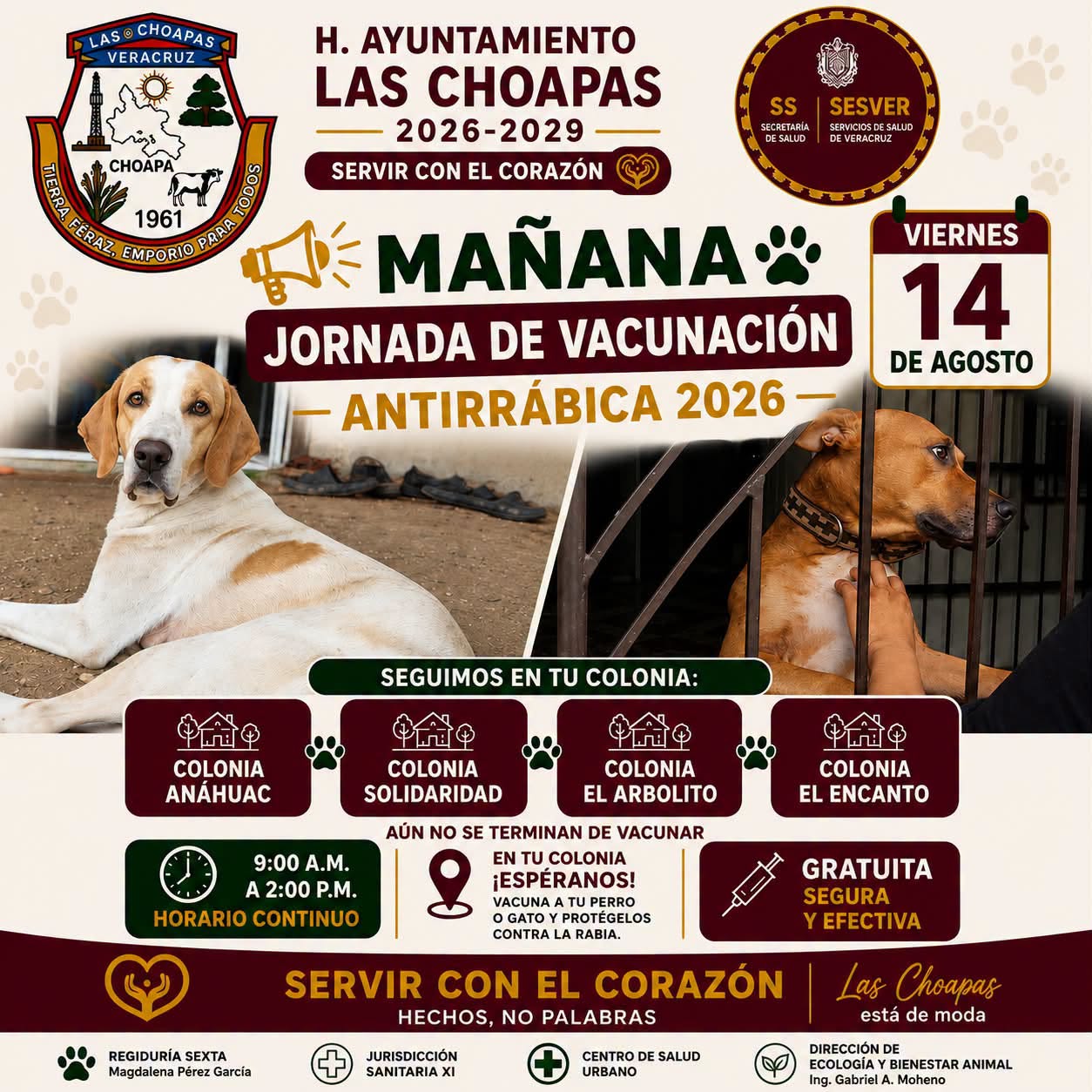 JORNADA ANTIRRABICA | COL. ANAHUAC, SOLIDARIDAD, ARBOLITO Y EL ENCANTO