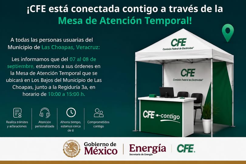 CFE CONECTADA CONTIGO | ATENCIÓN DIRECTA EN LAS CHOAPAS