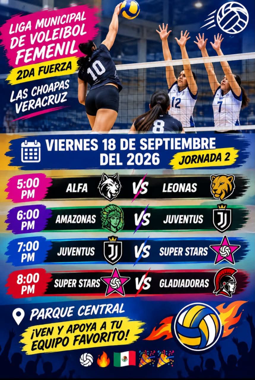 AGENDA DEPORTIVA EN LAS CHOAPAS | DEL 18 AL 20 DE SEPTIEMBRE