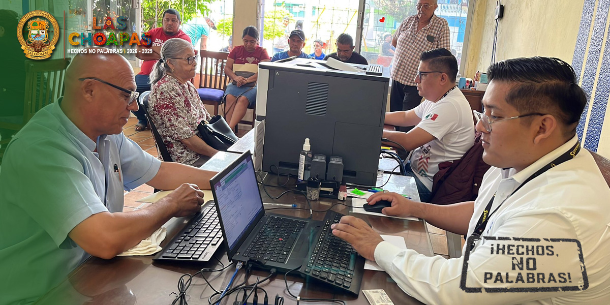 Se realiza jornada de atención de trámites del SAT en Las Choapas