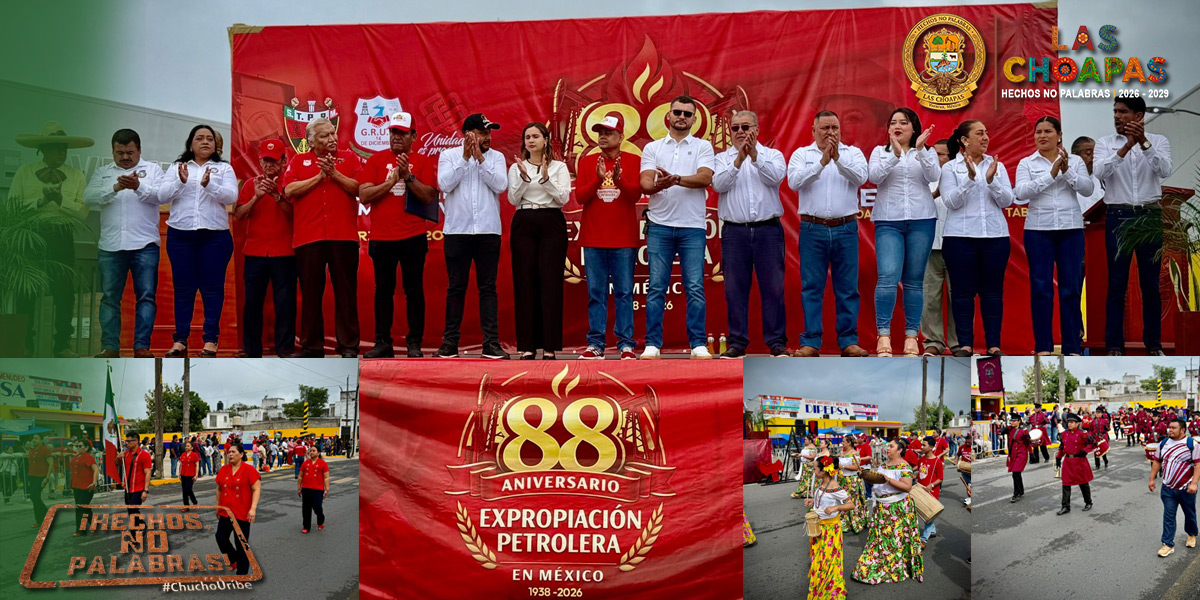H. Ayuntamiento de Las Choapas conmemoró el 88 aniversario de la Expropiación Petrolera