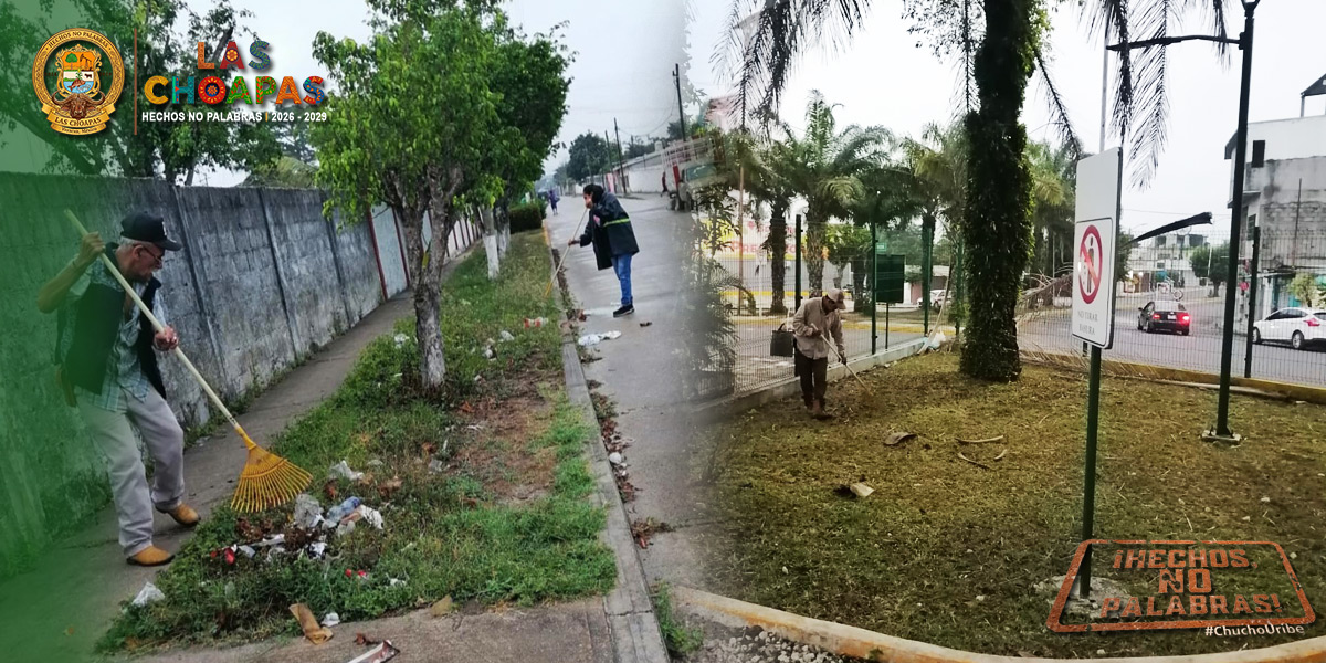 Se realizan acciones de limpieza y embellecimiento en nuestro municipio.