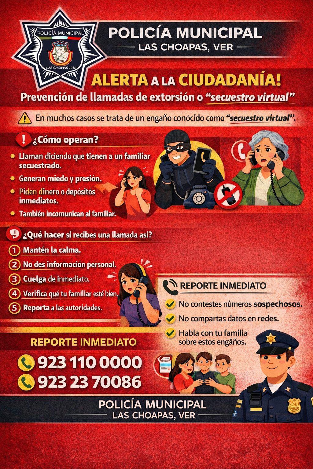 Prevención al secuestro virtual