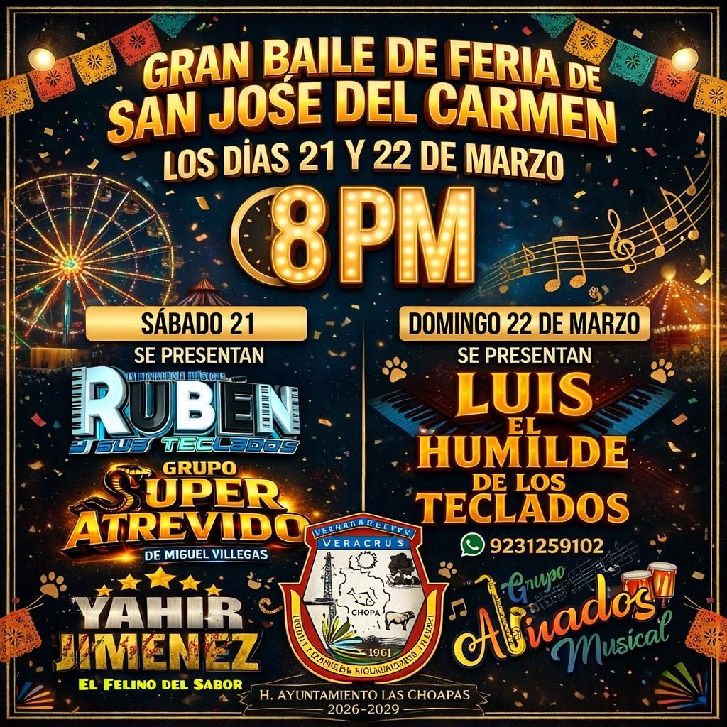 Gran Baile de Feria de San José del Carmen